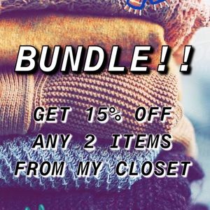 Get 15% off any 2 items from my closet!!!